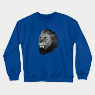 Geometric Lion Head Crewneck Sweatshirt